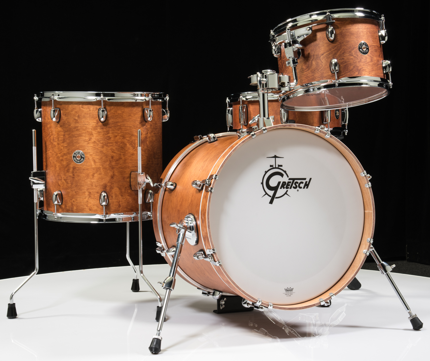 gretsch catalina maple tobacco fade sunburst Drums Fusion Shell Pack with Free 16" Floor Tom Wing screws and bolts are included on all fittings for drummer Gretsch Catalina Maple 5 Piece
