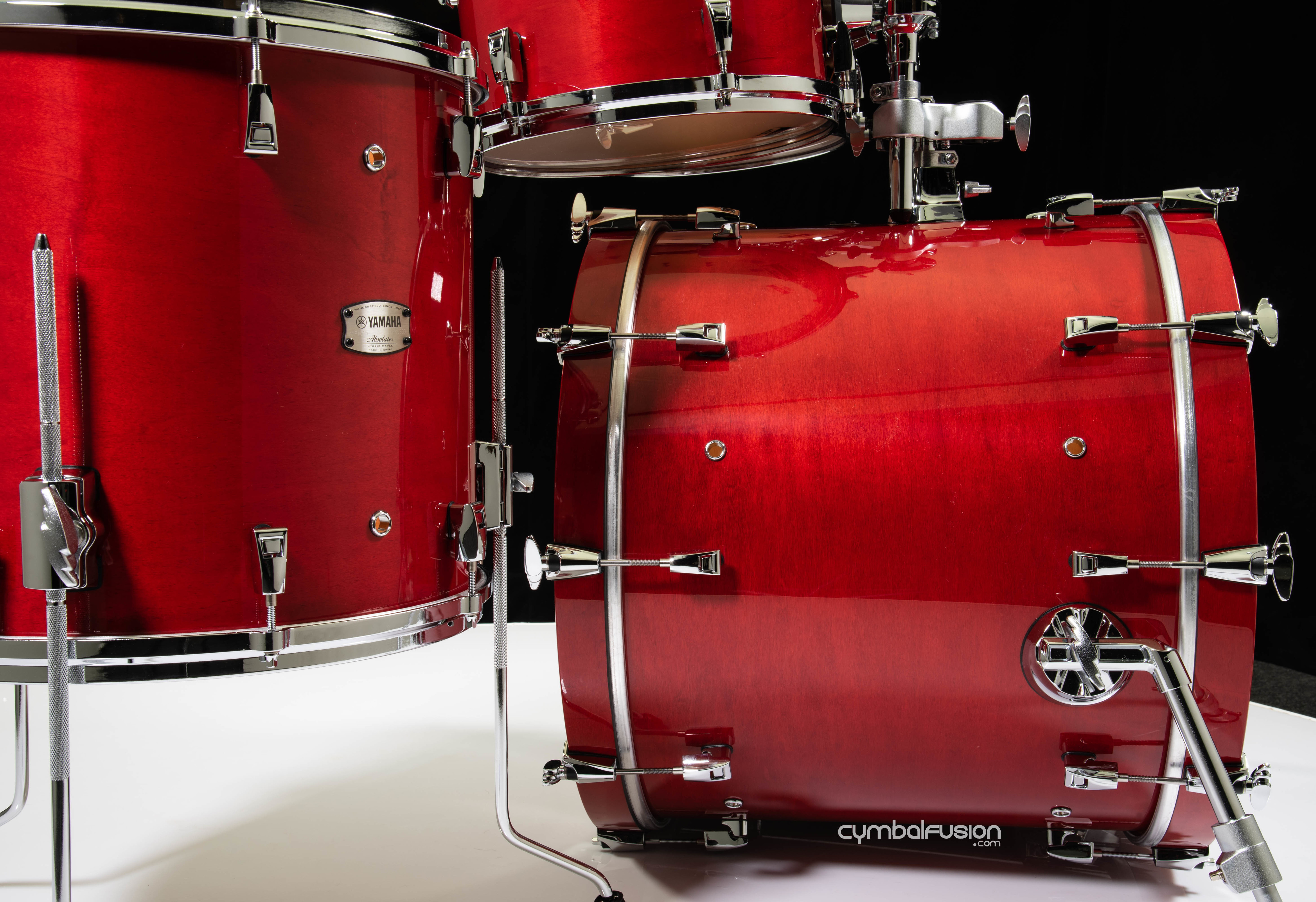 yamakn Yamaha Absolute Hybrid Maple 4pc 10/12/16/22 Red Autumn