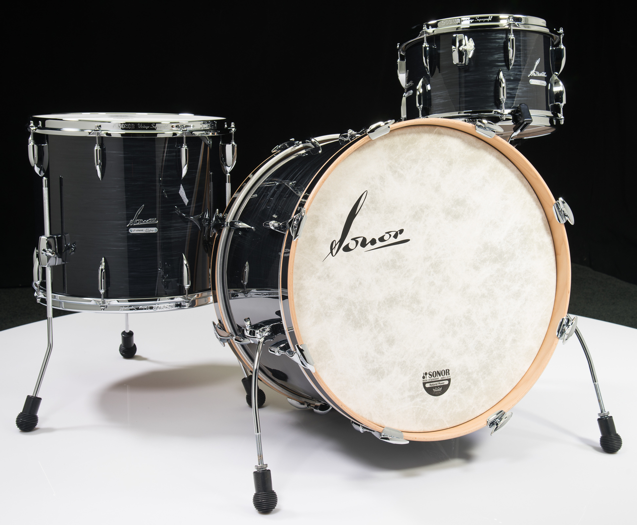 Sonor Vintage Series 3pc Shell Pack 13/16/22 - Vintage Black Slate