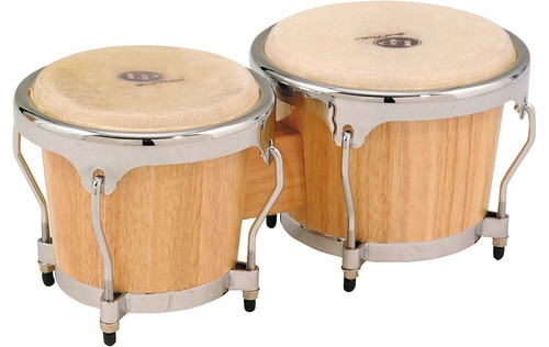 LP 2Bongos Nat Wd W/Ch Hardware