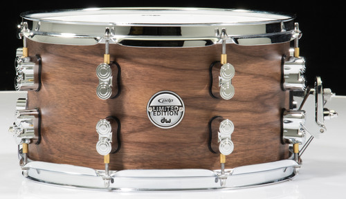 PDP Limited Edition Maple/Walnut 7x13 Snare - Natural Satin