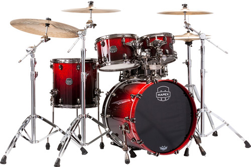 MAPLUS FP4 POWDER レッド 5本セット Mapex Armory 5-piece Fusion Shell Pack - Red Onyx Burst | Sweetwater