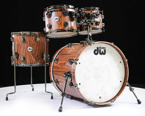 ハートドロップス「Dears Assort Duet」ブラウン DW Collector's 4pc SSC Maple Kit -Hard Satin Exotic Santos Rosewood