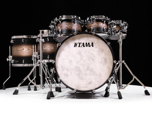 Tama Star Walnut 6pc Satin Black Japanese Sen Burst