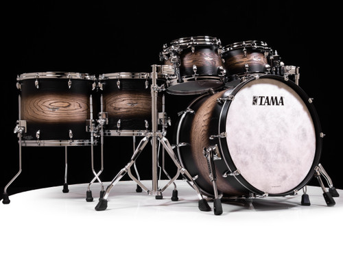その他 Dark Tama Tama Star Walnut 5pc Satin Black Japanese Sen Burst Kit- Open Box