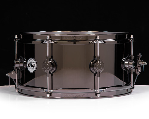 DW Collector's 6.5x14 Black Nickel over Brass 8-Lug w/Black Nickel