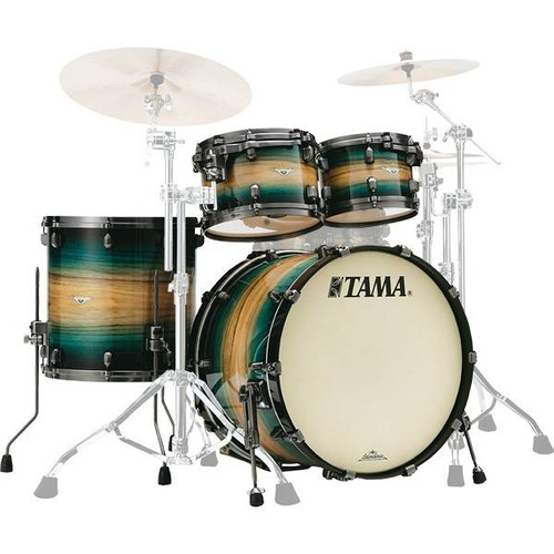 Tama Starclassic Maple Exotic 4pc Emerald Pacific Walnut Burst
