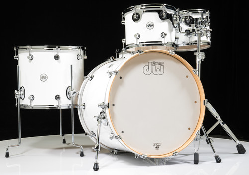 【廃版・希少】高級ドラムセット DW Design Series  ホワイト・マリン・パール DW_DESIGN_GLOSSWHITE_5PC101216