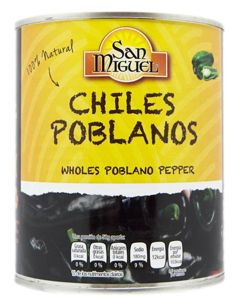 Poblano Chiles by San Miguel 780g Image