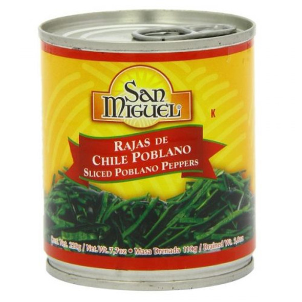 Poblano Rajas (Strips) by San Miguel 220g Image