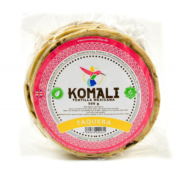 Komali Taquera Corn Wraps 12cm - 500g Image by SPICESontheWEB