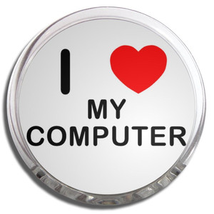 I love My Computer - Fridge Magnet Memo Clip I love My Computer - Fridge Magnet Memo Clip