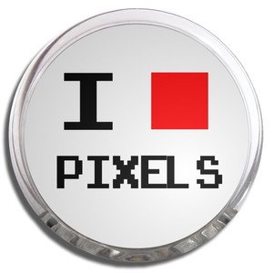 Pixel Love - Fridge Magnet Memo Clip Pixel Love - Fridge Magnet Memo Clip