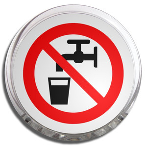 No Drinking Water - Fridge Magnet Memo Clip No Drinking Water - Fridge Magnet Memo Clip