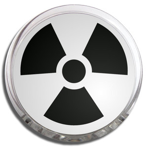 Black Nuclear Symbol - Fridge Magnet Memo Clip Black Nuclear Symbol - Fridge Magnet Memo Clip