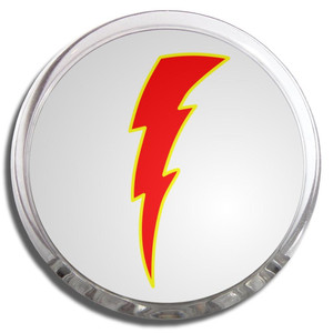 Lightning Bolt Red - Fridge Magnet Memo Clip