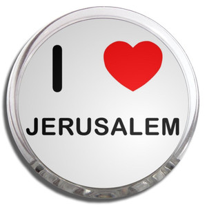 I Love Jerusalem - Fridge Magnet Memo Clip