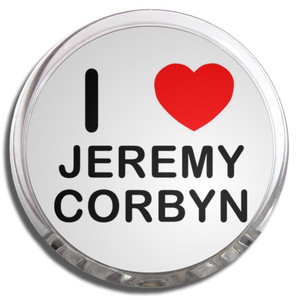I love Jeremy Corbyn - Fridge Magnet Memo Clip
