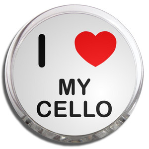 I Love My Cello - Fridge Magnet Memo Clip I Love My Cello - Fridge Magnet Memo Clip