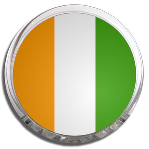 Ivory Coast Flag - Fridge Magnet Memo Clip Ivory Coast Flag - Fridge Magnet Memo Clip