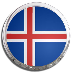 Iceland Flag - Fridge Magnet Memo Clip
