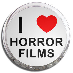 I Love Horror Films - Fridge Magnet Memo Clip I Love Horror Films - Fridge Magnet Memo Clip