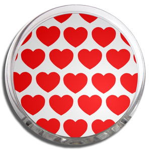 Heart Pattern - Fridge Magnet Memo Clip