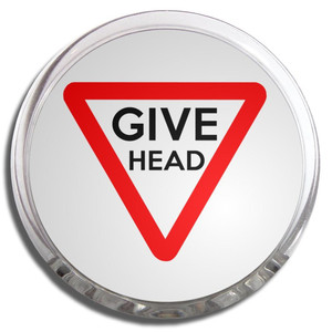 Give Head - Fridge Magnet Memo Clip Give Head - Fridge Magnet Memo Clip