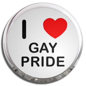 I Love Gay Pride - Fridge Magnet Memo Clip I Love Gay Pride - Fridge Magnet Memo Clip