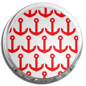 Anchor Red Pattern - Fridge Magnet Memo Clip Anchor Red Pattern - Fridge Magnet Memo Clip