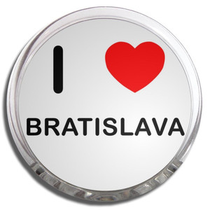 I Love Bratislava - Fridge Magnet Memo Clip