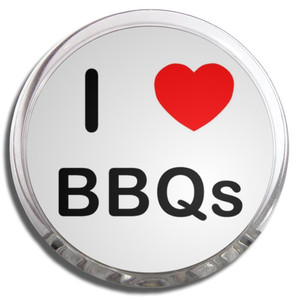 I love BBQs - Fridge Magnet Memo Clip