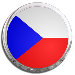 Czech Republic Flag - Fridge Magnet Memo Clip
