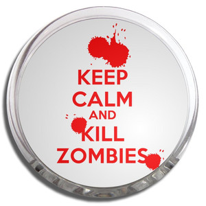 Keep Calm and Kill Zombies - Fridge Magnet Memo Clip Keep Calm and Kill Zombies - Fridge Magnet Memo Clip