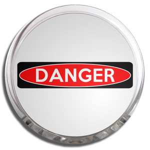 Danger - Fridge Magnet Memo Clip
