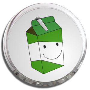 Apple Juice Carton - Fridge Magnet Memo Clip Apple Juice Carton - Fridge Magnet Memo Clip
