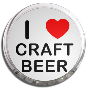 I love Craft Beer - Fridge Magnet Memo Clip