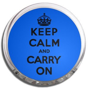 Blue Keep Calm and Carry On - Fridge Magnet Memo Clip Blue Keep Calm and Carry On - Fridge Magnet Memo Clip