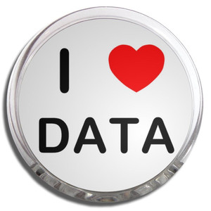 I love Data - Fridge Magnet Memo Clip
