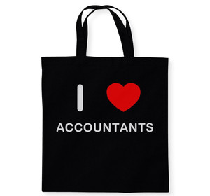 I Love Accountants - Cotton Tote Bag I Love Accountants - Cotton Tote Bag