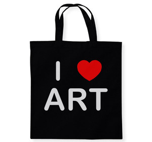 I Love Art - Cotton Tote Bag