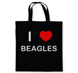 I Love Beagles - Cotton Tote Bag I Love Beagles - Cotton Tote Bag