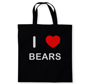 I Love Bears - Cotton Tote Bag