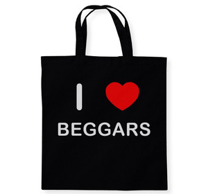 I Love Beggars - Cotton Tote Bag