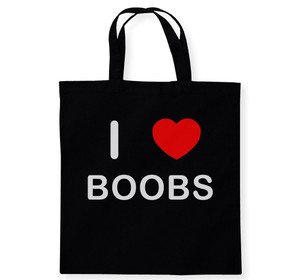I Love Boobs - Cotton Tote Bag I Love Boobs - Cotton Tote Bag