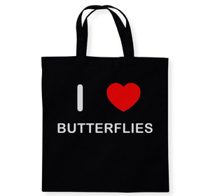 I Love Butterflies - Cotton Tote Bag I Love Butterflies - Cotton Tote Bag