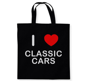 I Love Classic Cars - Cotton Tote Bag