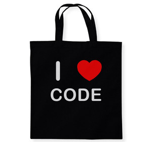 I Love Code - Cotton Tote Bag