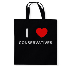 I Love Conservatives - Cotton Tote Bag I Love Conservatives - Cotton Tote Bag