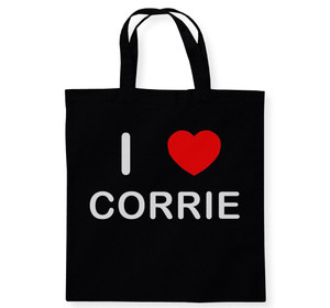 I Love Corrie - Cotton Tote Bag I Love Corrie - Cotton Tote Bag